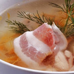 Первые блюда: Картофельный суп с беконом