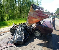 В Выксе четыре человека погибли мгновенно в результате ДТП