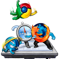 Google Chrome лидирует среди популярных браузеров