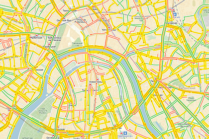 «Яндекс» запустил новостную ленту о московских пробках