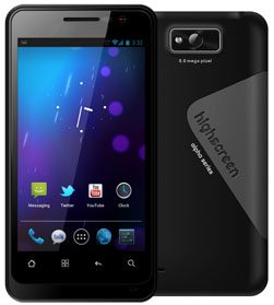 Highscreen Alpha GTR – первый «двухсимочный» смартфон с HD-экраном  и двухъядерным процессором