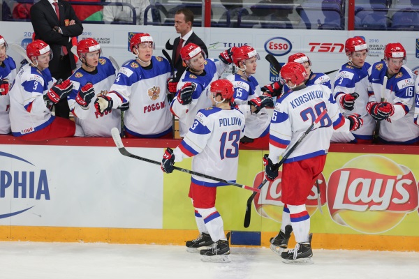 Молодежная сборная России обыграла команду Белоруссии в матче чемпионата мира по хоккею