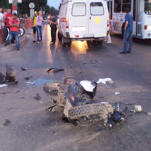 Пассажир скутера погиб в результате ДТП в Нижнем Новгороде