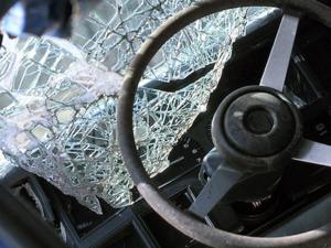 На Борском мосту затруднено движение из-за аварии