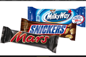       Mars, Snickers  Milky Way