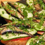Вкусные закуски: Бутерброды "Шпроты в сугробе"