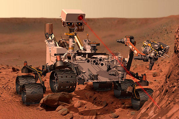 Марсоход Curiosity сделал первое селфи