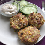 Маффины из индейки и кабачка