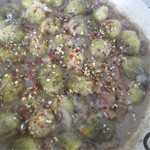 Брюссельская капуста с грибами