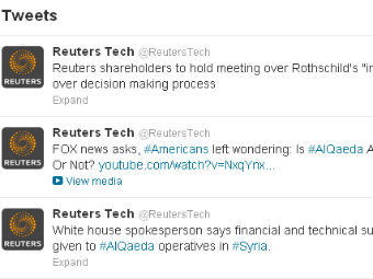 Хакеры взломали твиттер Reuters Хакеры взломали твиттер Reuters