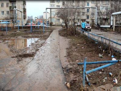 Поселок Ждановский ушел под глину!