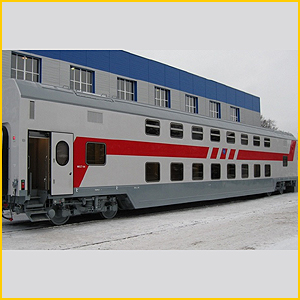 
В 2014 году из Нижнего Новгорода в Москву и Казань пойдут двухэтажные вагоны
