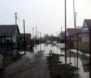 В Бутурлино Нижегородской области подтопило дворы