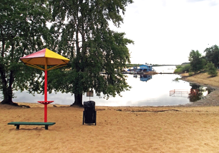 Пляж на Гребном канале