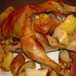 Вкусные рецепты из утки: Утка с яблоками