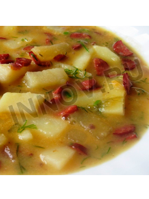 Рецепты супов: Чечевичный суп с сардельками