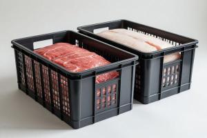 Пластиковые ящики для мяса и рыбы: санитария и HACCP