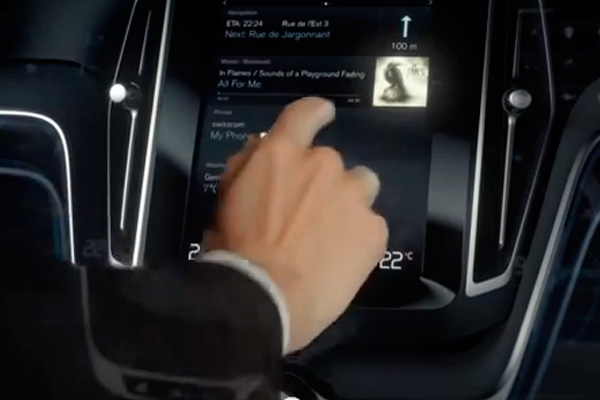 Volvo заменит приборные показатели на сенсорную панель