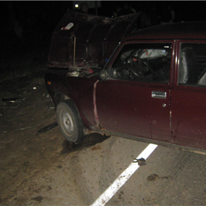 Два ВАЗа не поделили дорогу в Нижегородской области(фото)