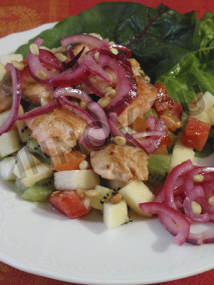 Рецепты для диабетиков: Салат с лососем