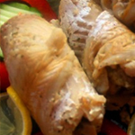 Рецепты простых блюд из рыбы: Запеченые рулеты из сельди