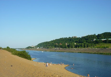 Пляж на Гребном канале