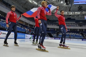 Сборная России по шорт-треку удачно выступила на Кубке мира