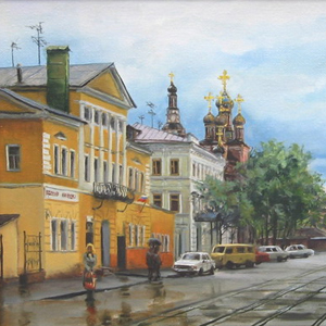 Улица Рождественская глазами нижегородских художников