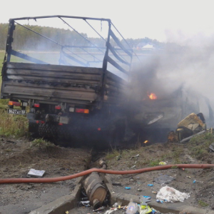 Страшное ДТП: 7 человек сгорело после лобового столкновения