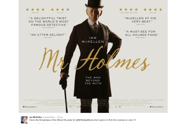 Новый трейлер фильма «Мистер Холмс» доступен в Сети