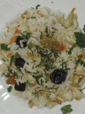 Постные рецепты: Рис с изюмом по-монастырски