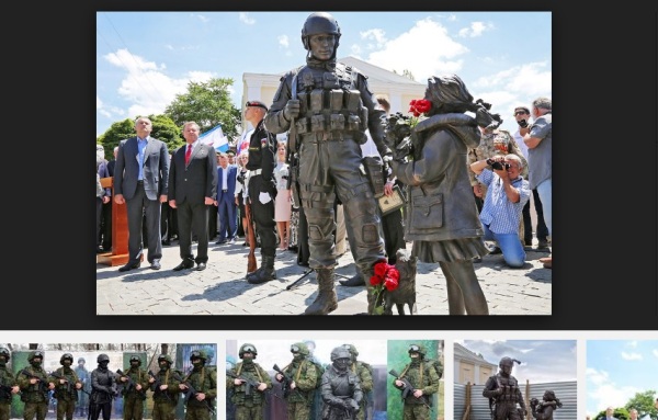 В Крыму был поставлен памятник «вежливым людям»