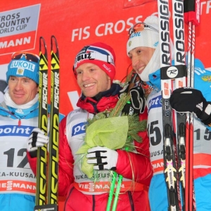 Российские лыжники Максим Вылегжанин и Александр Легков стали призерами этапа Кубка мира