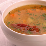 Рецепты супов: Суп гороховый с копченостями
