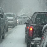 Количество ДТП в городе из-за снегопада резко выросло 