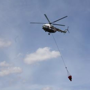 Пожар в Выксе будут тушить с вертолета 