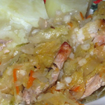 Простые рецепты из мяса свинины: Свинина с квашеной капустой