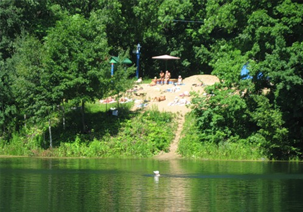 Пляж на Щелковском хуторе на Озере №2