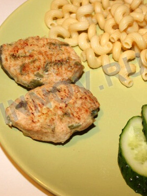 Куриные котлеты со стручковой фасолью