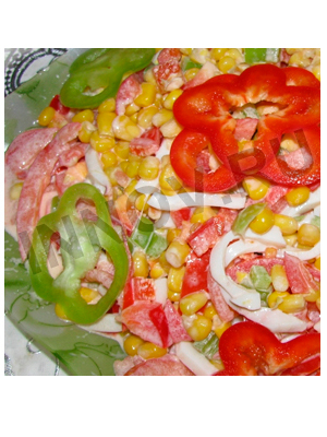 Простые рецепты салатов из морепродуктов: Салат "Вечерний"