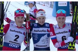 Непряева и Седова завоевали медали в масс-старте в Валь ди Фиемме