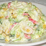 Простые салаты: Салат из крабовых палочек с китайской капустой