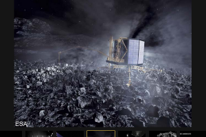 «Проснувшийся» зонд Philae передал первый сигнал с кометы Чурюмова – Герасименко