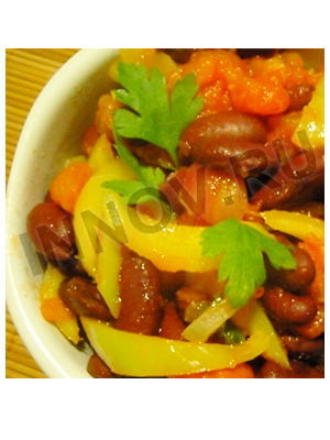 Салаты  мясные простые и вкусные: Салат из баранины с фасолью