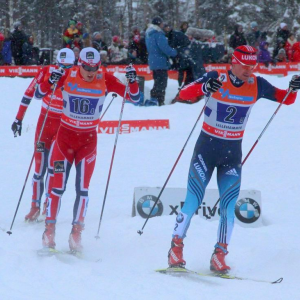 Российские лыжники победили в эстафете в Лиллехаммере