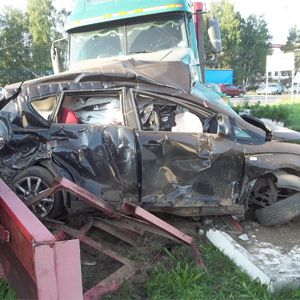4 автомобиля столкнулись на М-7 на пути в Нижний Новгород