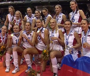 Российские волейболистки завоевали титул чемпионов Европы