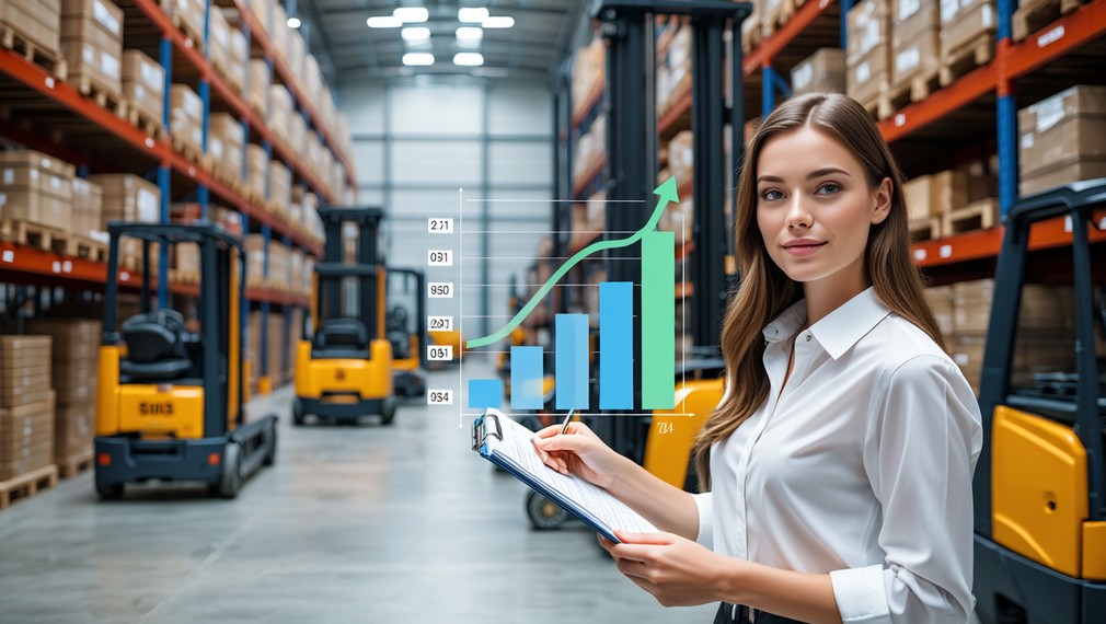 Анализ рынка аренды спецтехники с диаграммами роста спроса на погрузчики