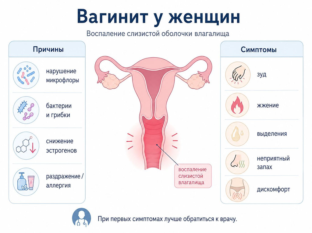 вагинит у женщин: причины и симптомы